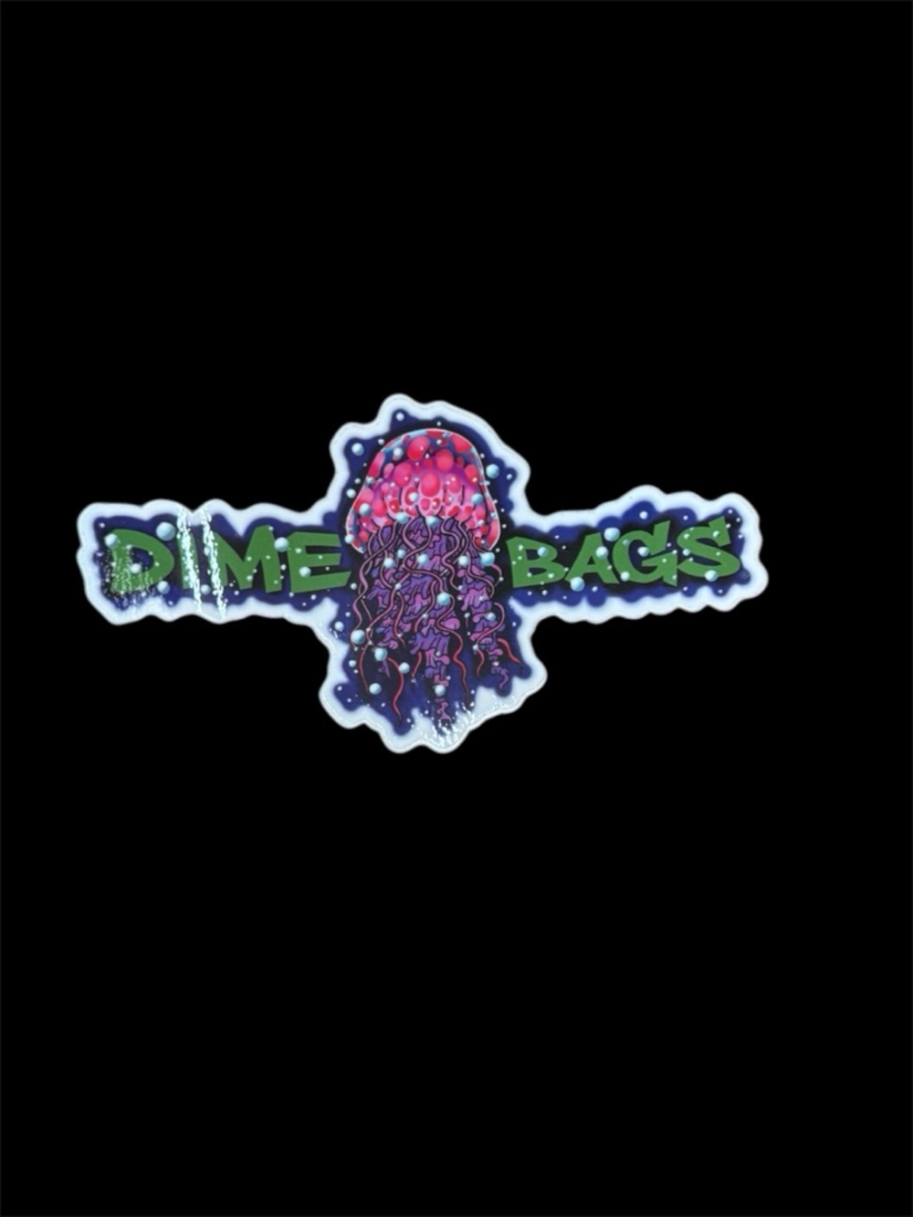 Dime Bags limited edition sticker of the month June 2020 Jellyfish Sticker